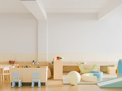 现代儿童游乐室 娱乐空间