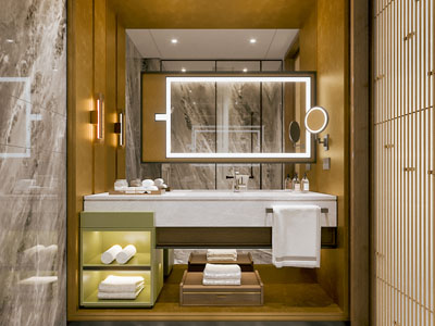 新中式洗手台 镜柜 浴室柜