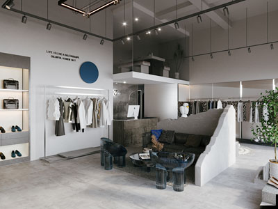 侘寂风服装专卖店