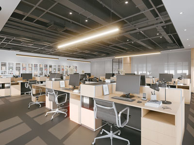 现代公司公共办公区