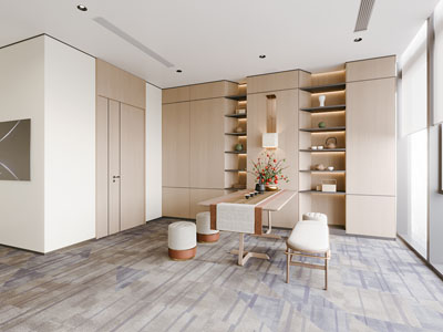 现代茶室3d模型 现代茶室