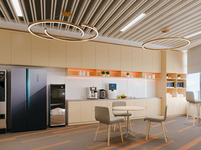 现代公司茶水间 休闲区