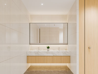 现代洗手间干区