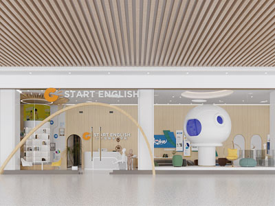 现代英语培训机构门头