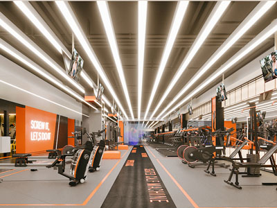 工业风loft健身房3d模型 工业风loft健身房