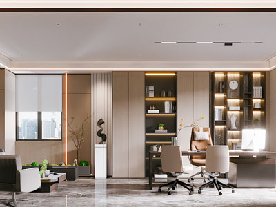 新中式董事长 总经理办公室