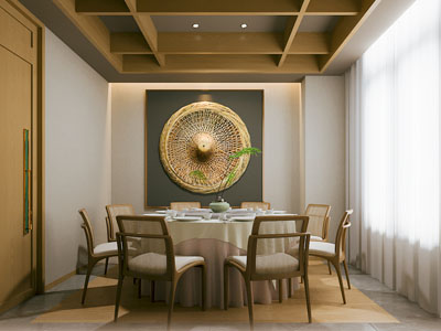 侘寂风酒店包厢包间