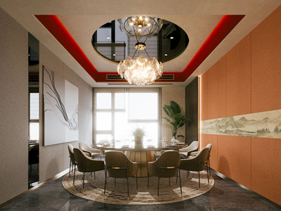 新中式酒店包厢包间