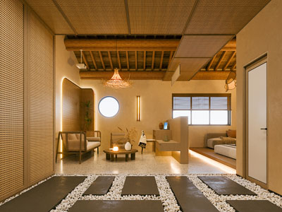 侘寂风民宿酒店客房