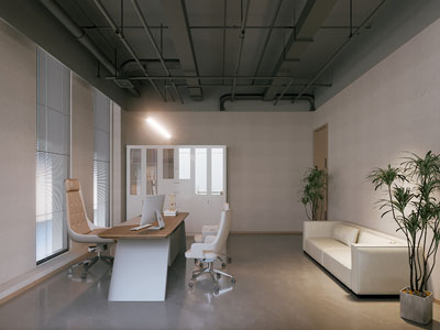 工业风loft公司接待区