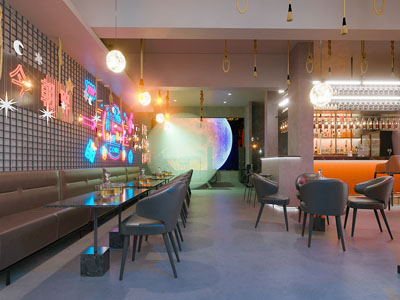 工业风loft酒吧3d模型 工业风loft酒吧