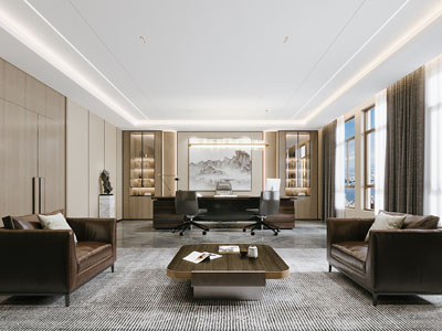 新中式董事长 总经理办公室