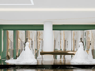 现代轻奢婚纱专卖店