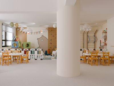 现代幼儿园活动教室3d模型 现代幼儿园活动教室