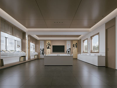 新中式书法字画展厅展览