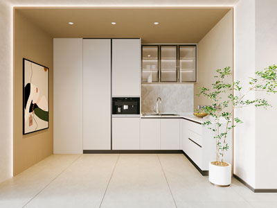 现代厨房3d模型 现代厨房