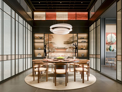 新中式酒店包厢包间