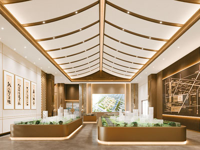 新中式售楼处大厅