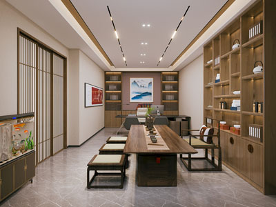 新中式董事长 总经理办公室