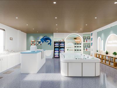 现代婴儿游泳馆3d模型 现代婴儿游泳馆