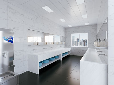 现代公共卫生间 洗手间