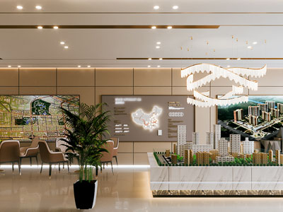 现代售楼处接待区