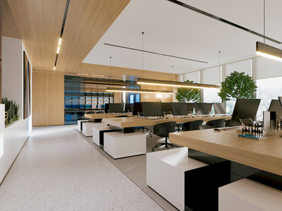 现代公共办公区