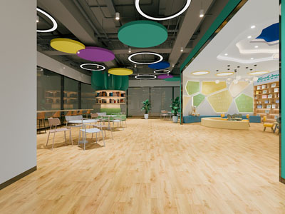现代儿童图书馆 阅览室3d模型 现代儿童图书馆 阅览室