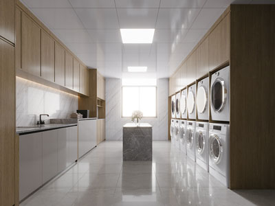 现代公共洗衣房