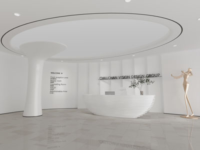 现代公司前台接待台