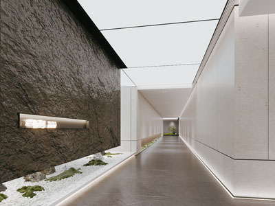 新中式酒店走廊过道