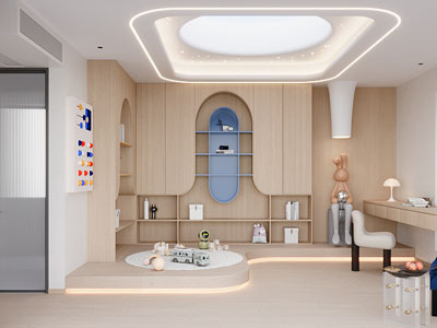 现代儿童娱乐空间 游戏室