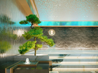 新中式室内景观园艺小品