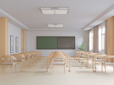 新中式学生教室3d模型 新中式学生教室