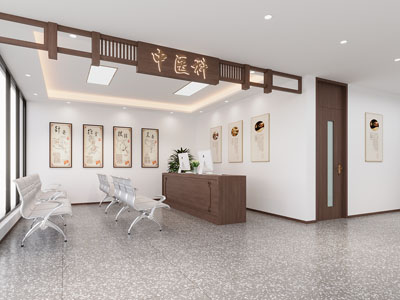 现代中医院候诊区3d模型 现代中医院候诊区