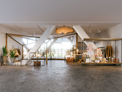 工业风loft服装专卖店