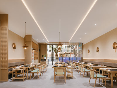 现代饭店餐馆就餐区