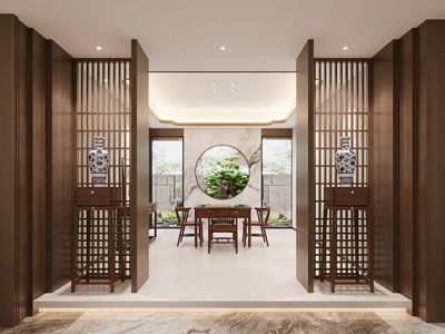 新中式酒店棋牌室