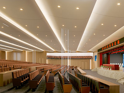 现代报告厅 会议厅3d模型 现代报告厅 会议厅