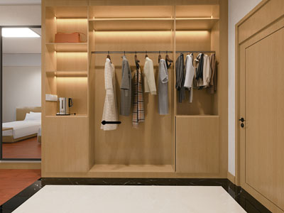 现代酒店玄关鞋柜