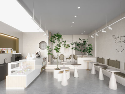 现代烘焙店3d模型 现代烘焙店