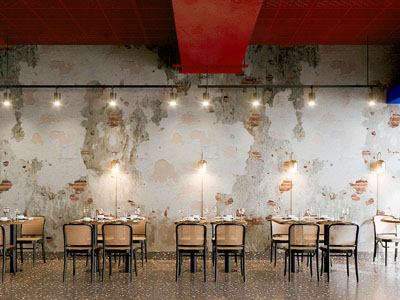 工业风loft饭店餐馆