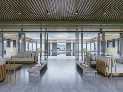 现代接待区 洽谈区