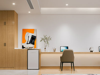 现代公司前台接待区