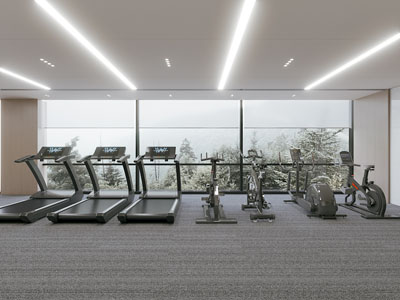 现代健身房3d模型 现代健身房