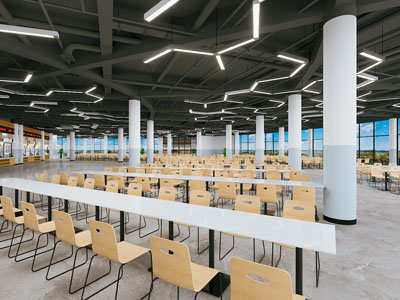 现代公共办公区