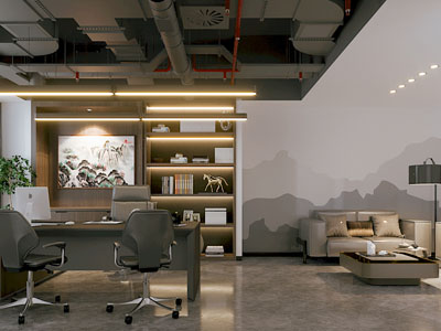 新中式董事长 总经理办公室