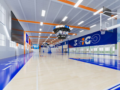 现代篮球场 体育馆3d模型 现代篮球场 体育馆