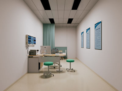 现代医院门诊 诊疗室3d模型 现代医院门诊 诊疗室