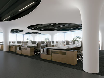 现代公共办公区